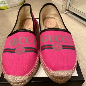 Gucci espadrilles pink size 40 worn 2 times